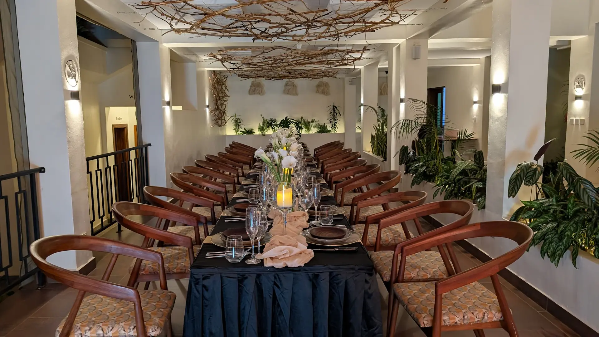 Private event setup at The Nest Kigali boutique hotel venue